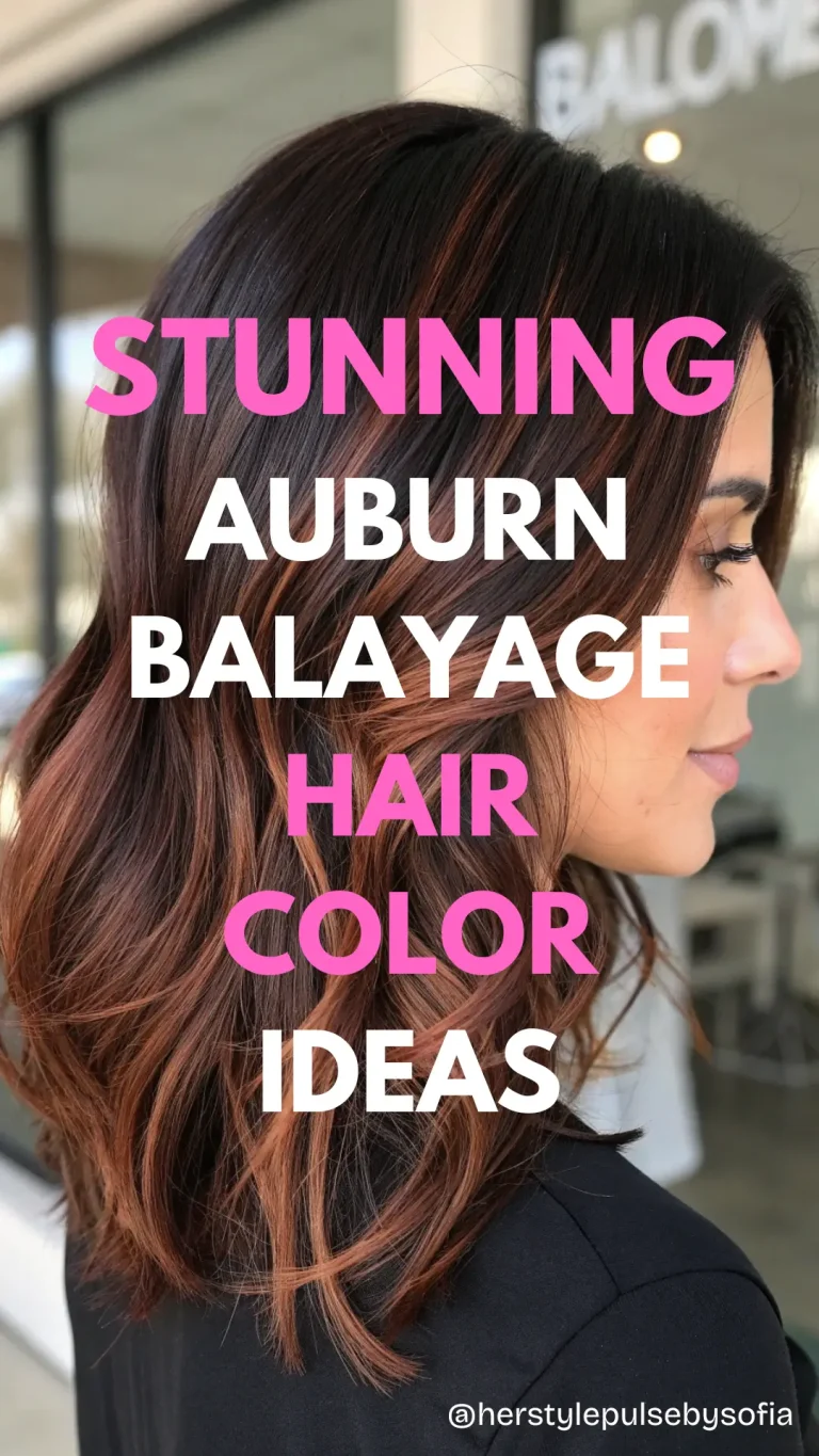 Auburn Balayage Hair Color Ideas