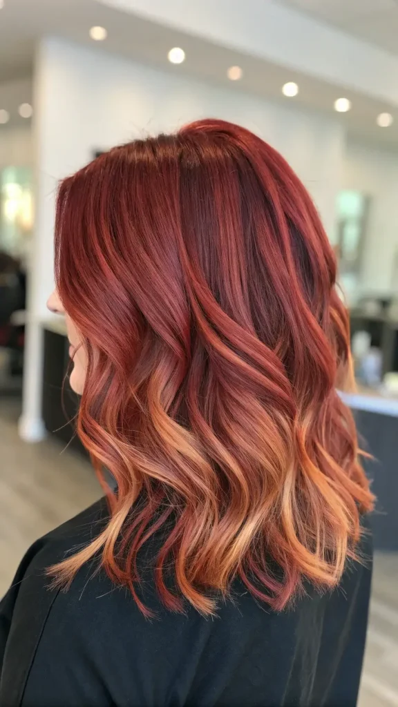 Blonde and Maroon Hair Color (5)
