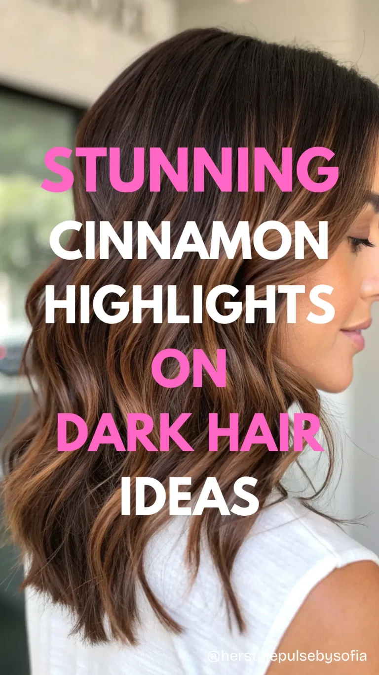 Cinnamon Highlights on Dark Hair Ideas