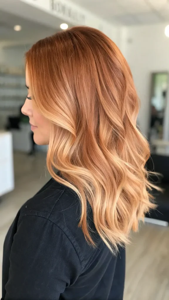 Copper Hair with Blonde Money Piece (1)