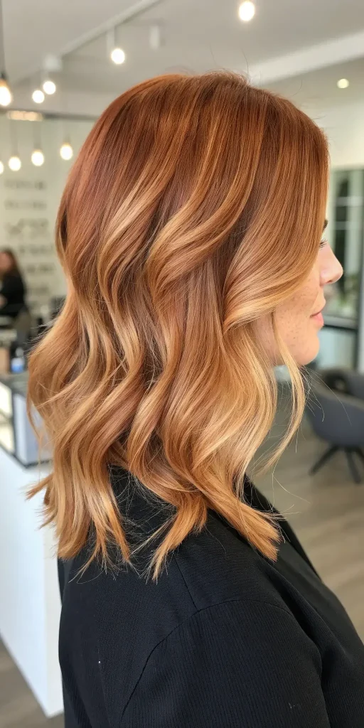 Copper Hair with Blonde Money Piece (3)