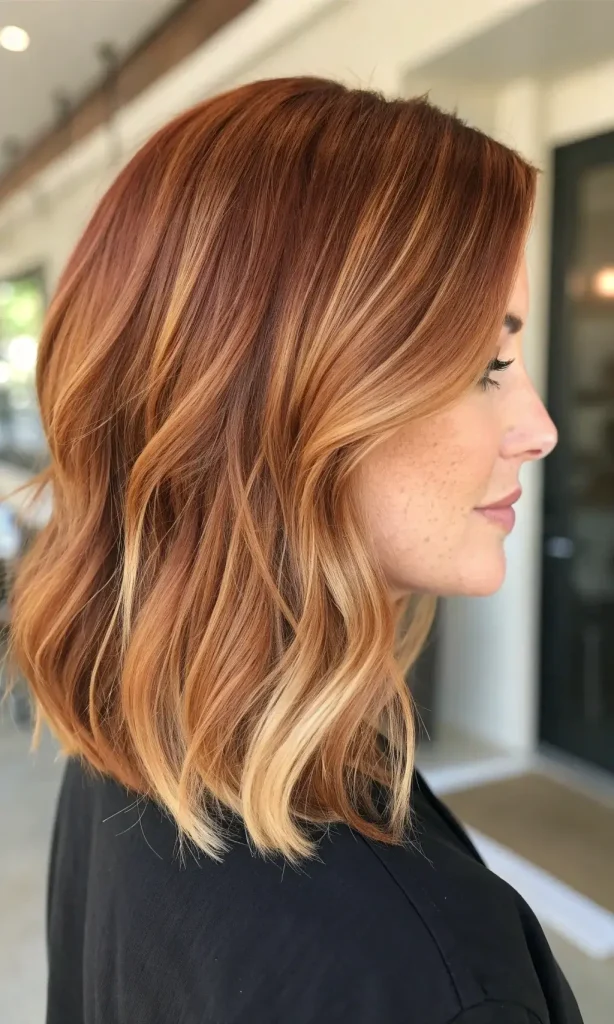 Copper Hair with Blonde Money Piece (4)