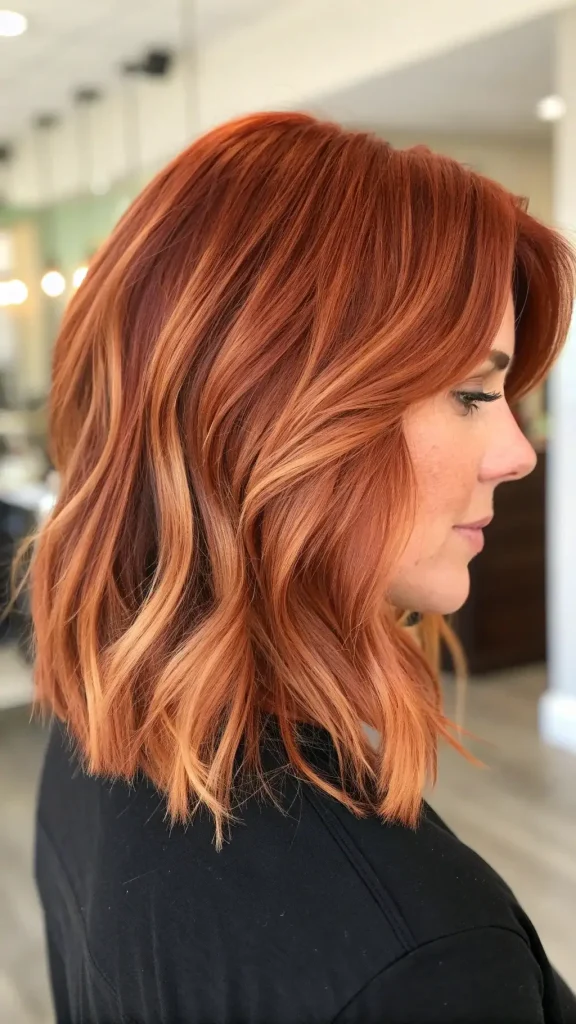 Copper Hair with Blonde Money Piece (5)