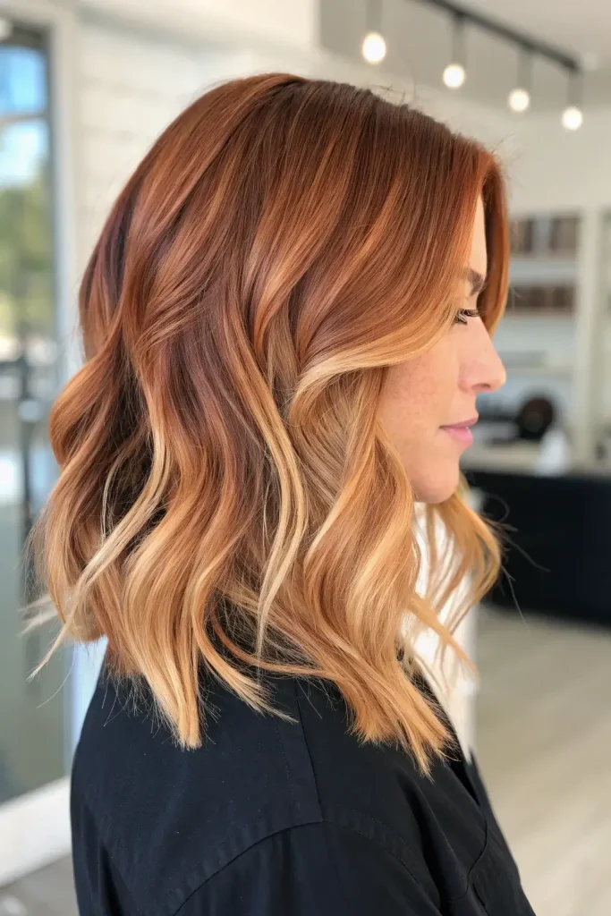 Copper Hair with Blonde Money Piece (6)