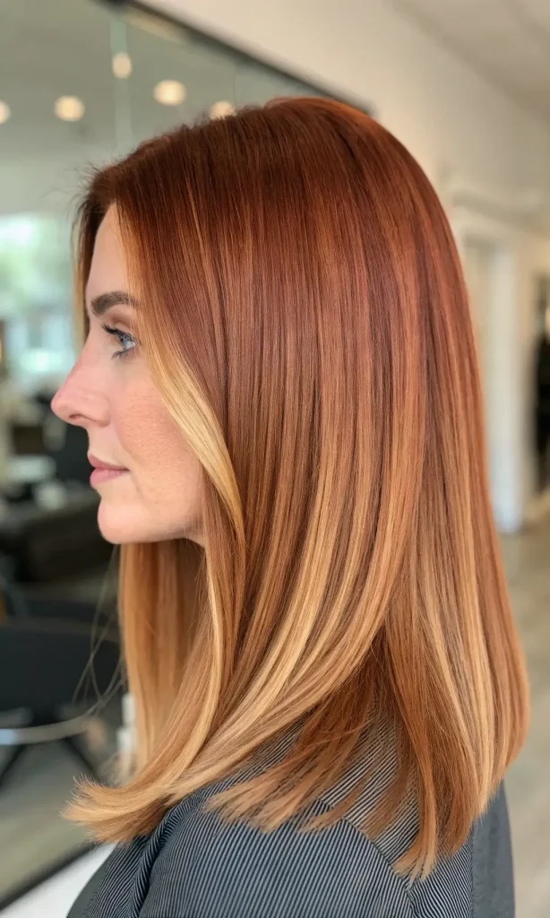 Copper Hair with Blonde Money Piece (7)