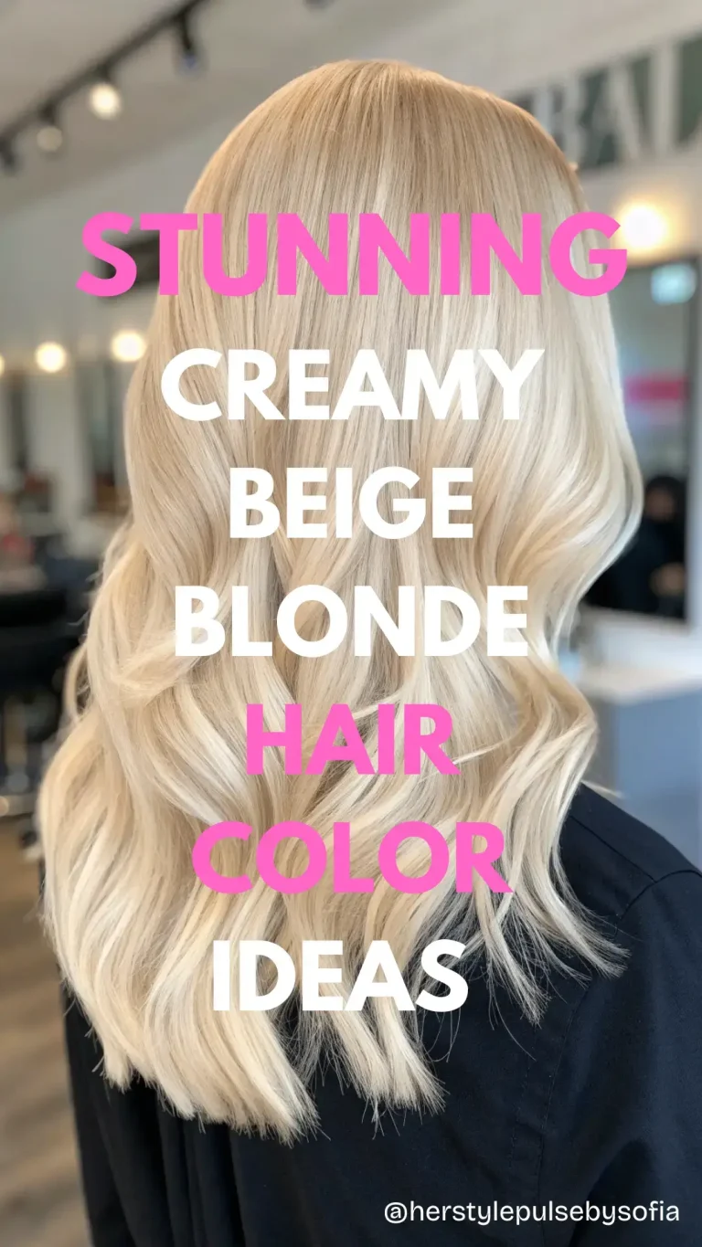Creamy Beige Blonde Hair Color Ideas