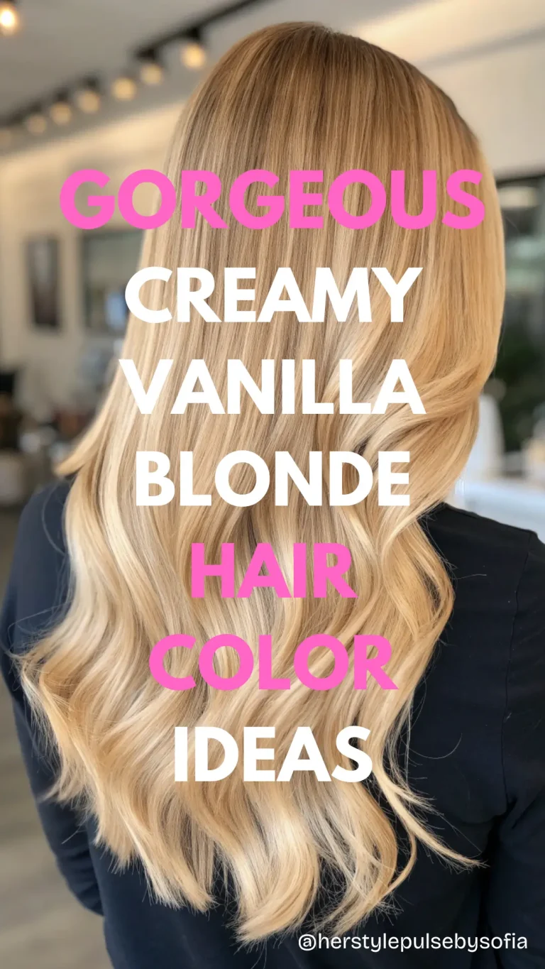 Creamy Vanilla Blonde Hair Color Ideas