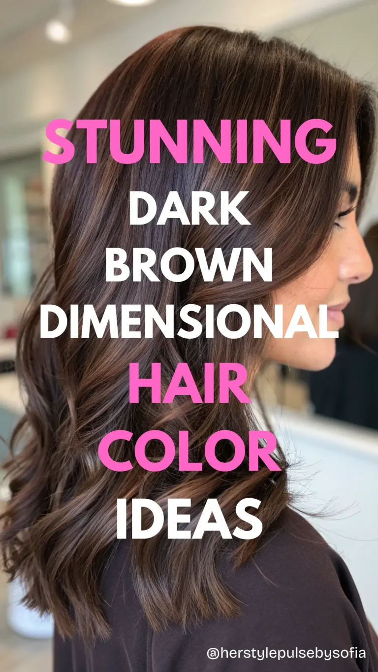 Dark Brown Dimensional Hair Color Ideas
