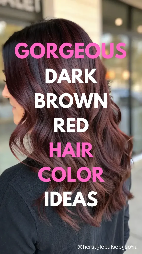 Dark Brown Red Hair Color Ideas