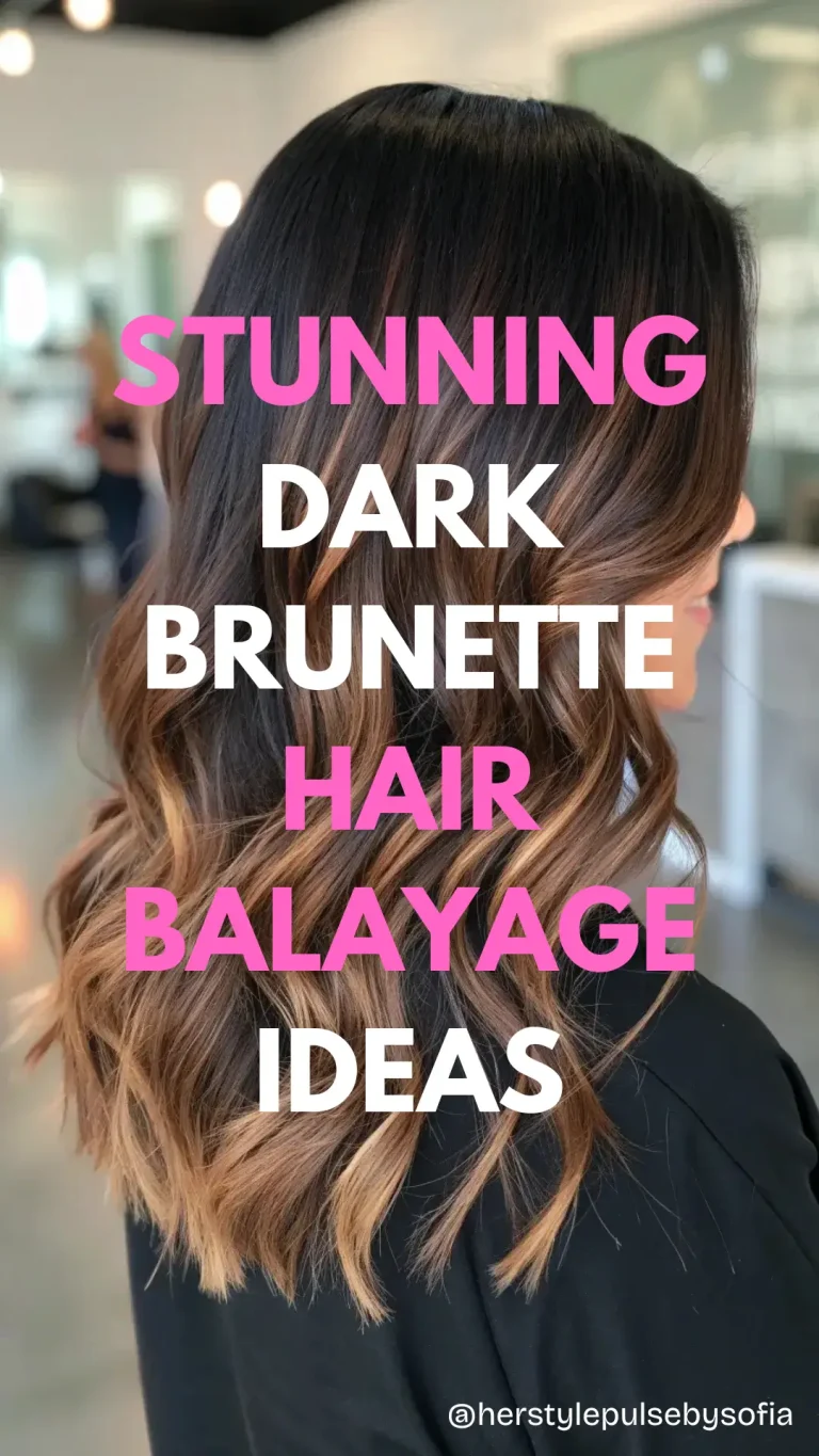 Dark Brunette Hair Balayage Ideas