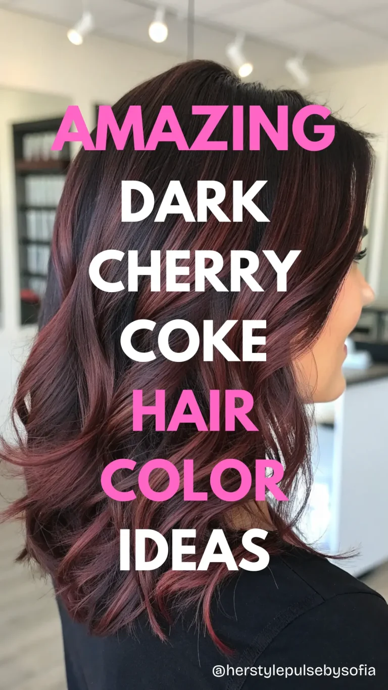 Dark Cherry Coke Hair Color Ideas