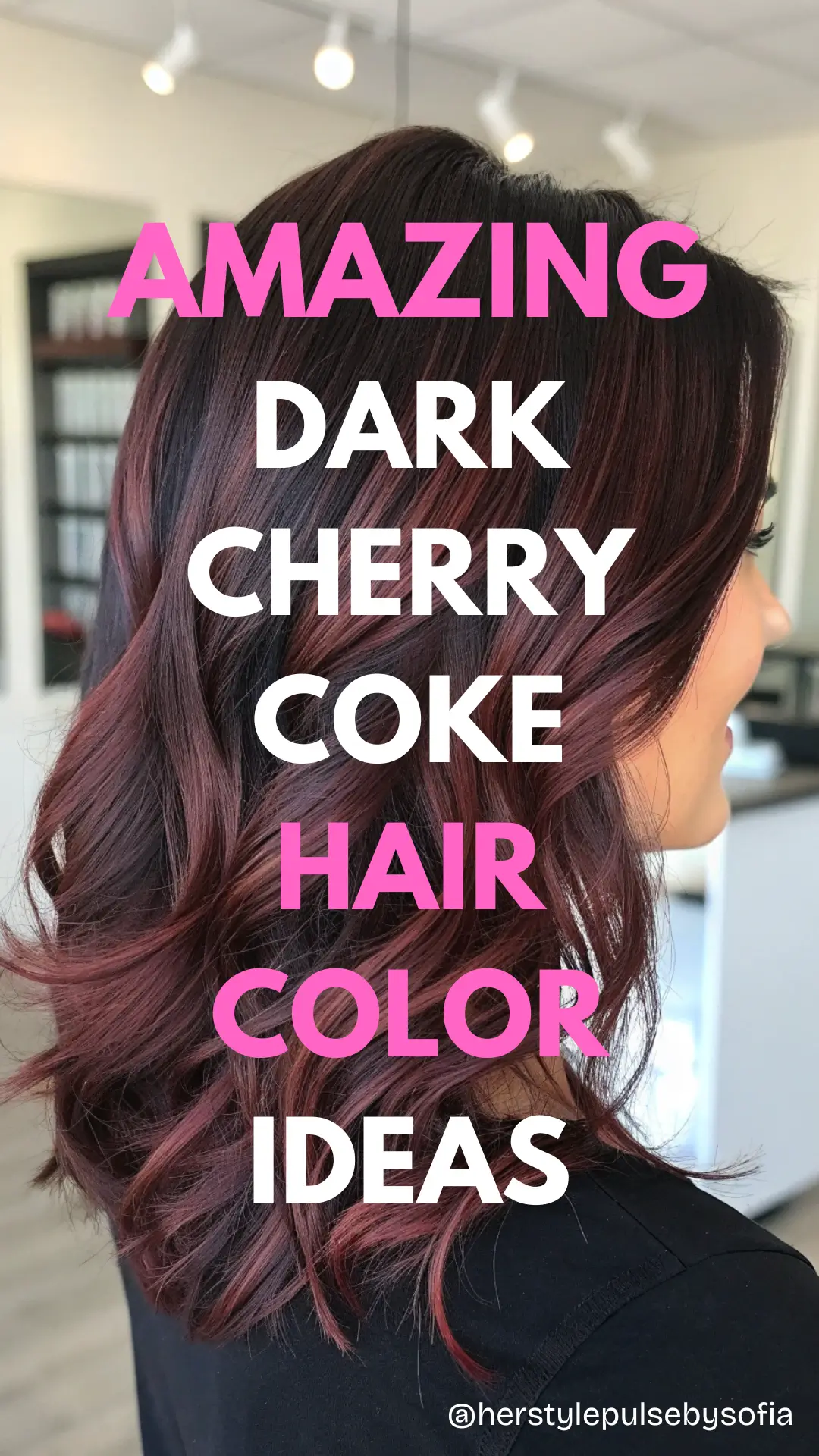 Dark Cherry Coke Hair Color Ideas