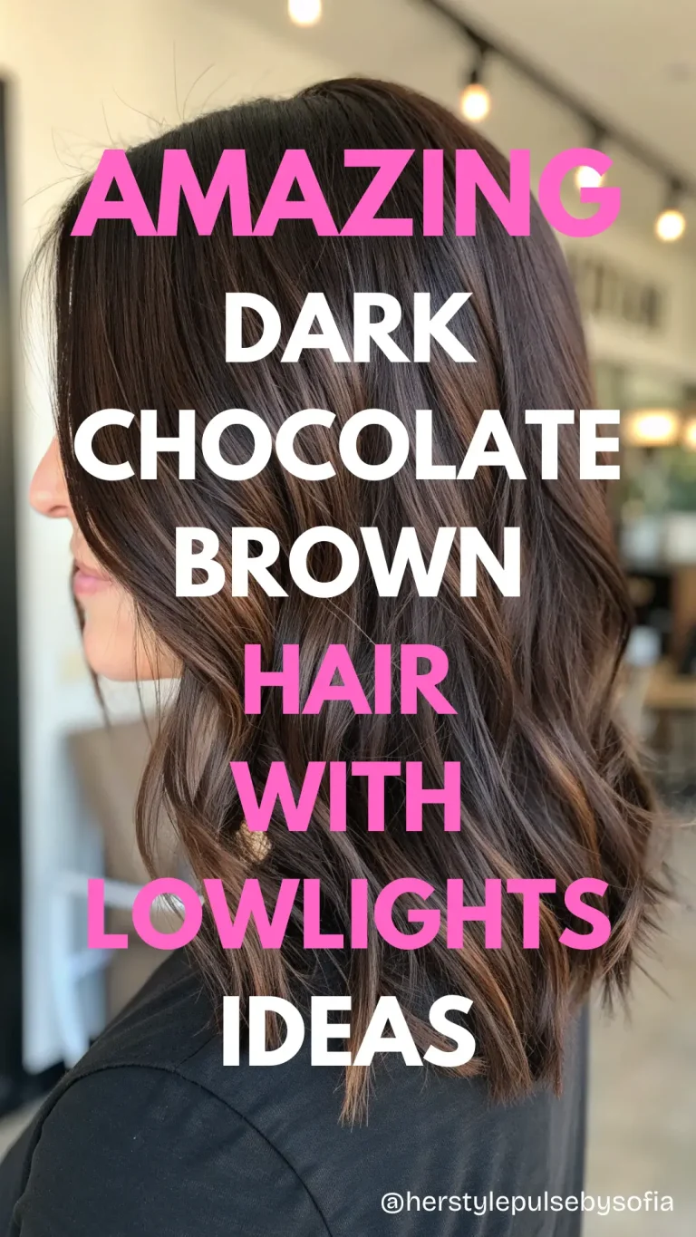 Dark Chocolate Brown Hair With Lowlights Ideas