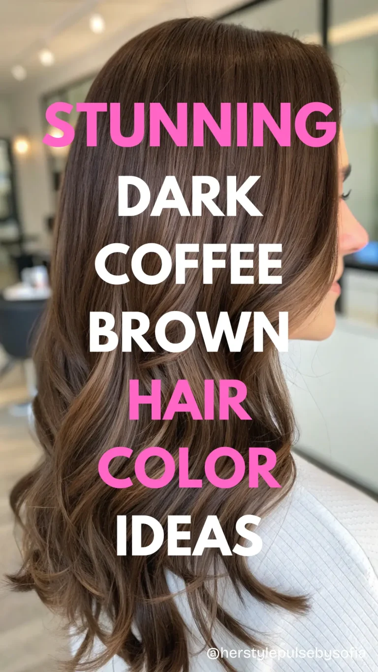 Dark Coffee Brown Hair Color Ideas