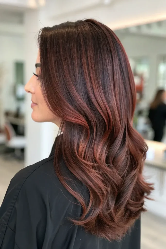 Dark Mahogany Brown Hair Brunettes (10)