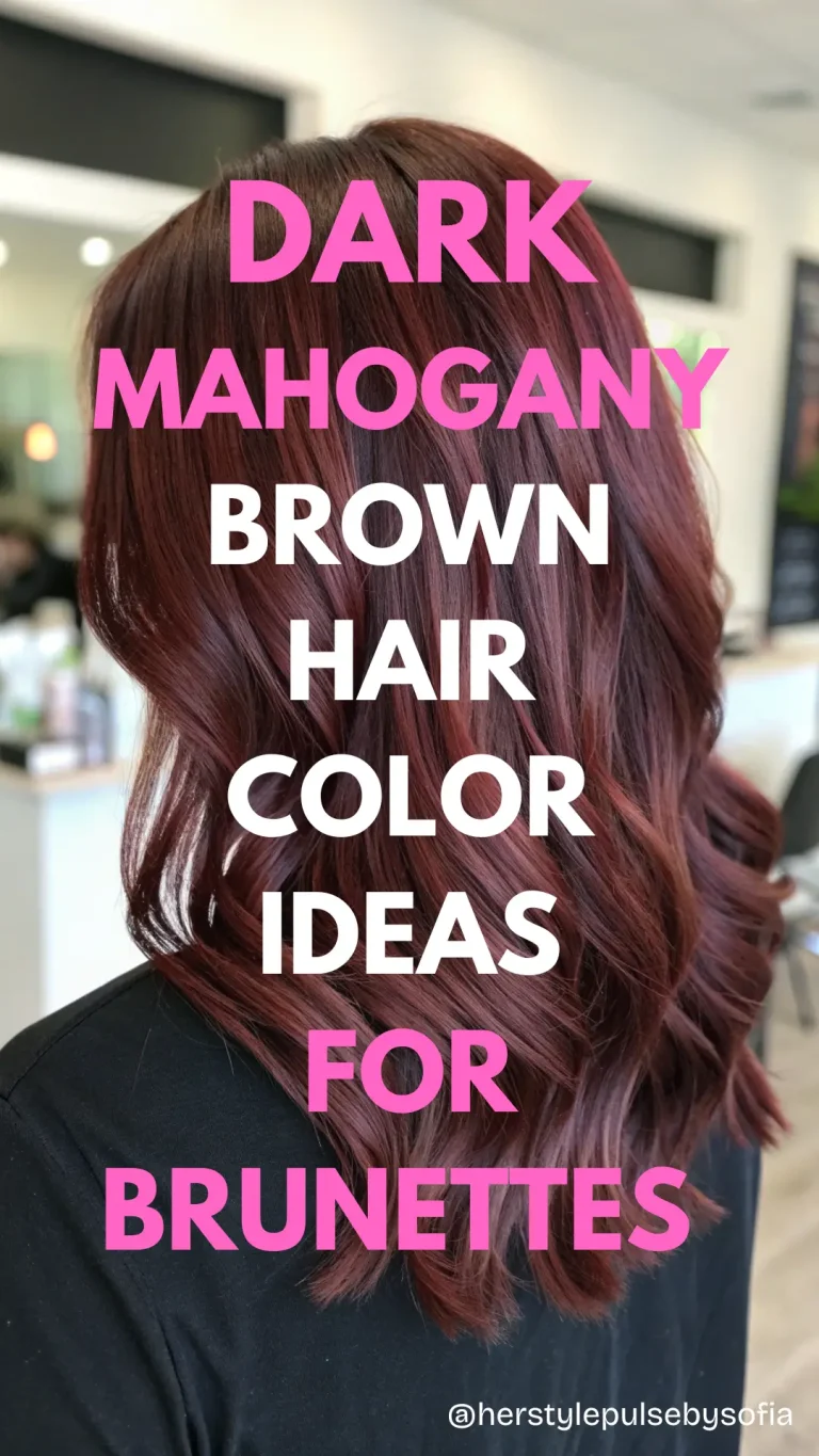 Dark Mahogany Brown Hair Color Ideas For Brunettes
