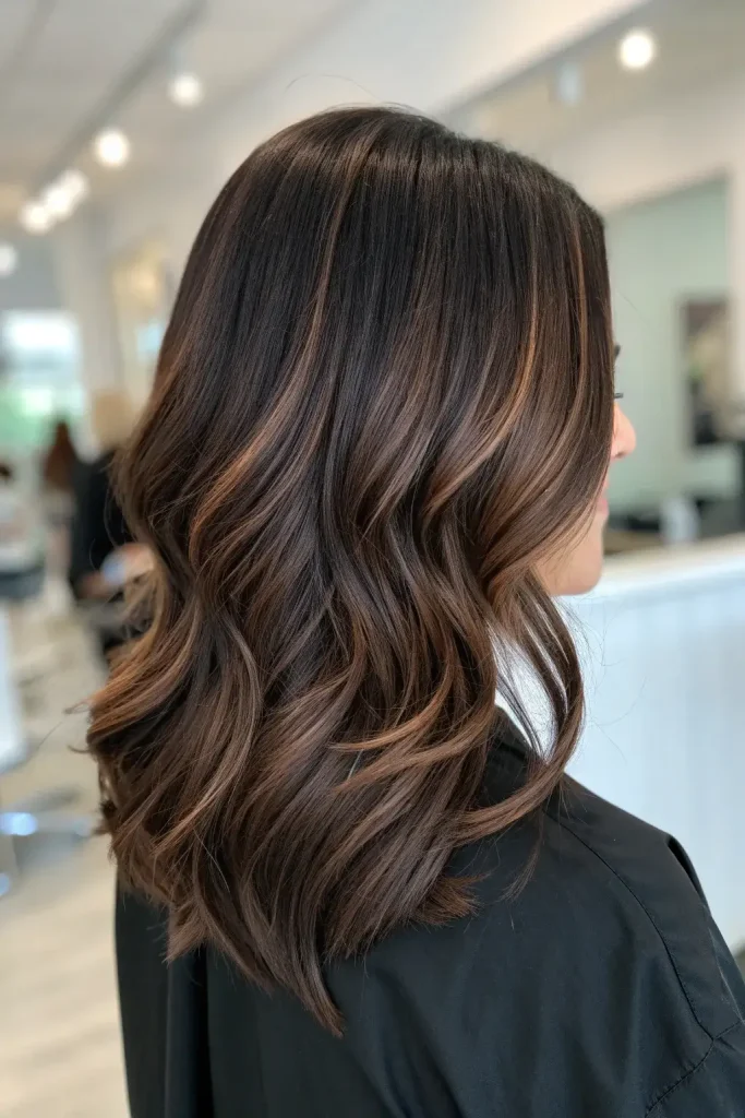 Espresso Highlights on Dark Hair (10)
