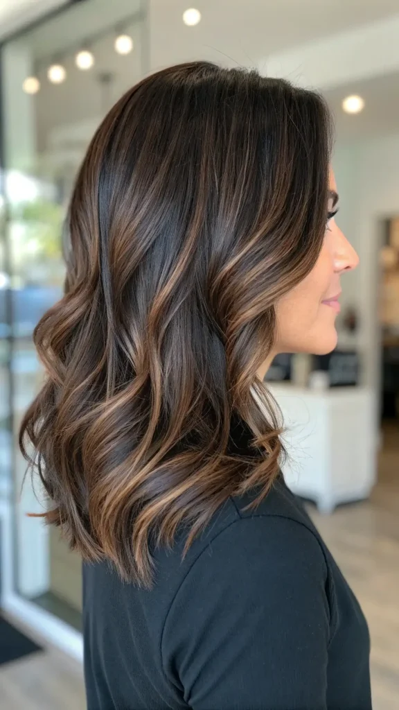 Espresso Highlights on Dark Hair (5)