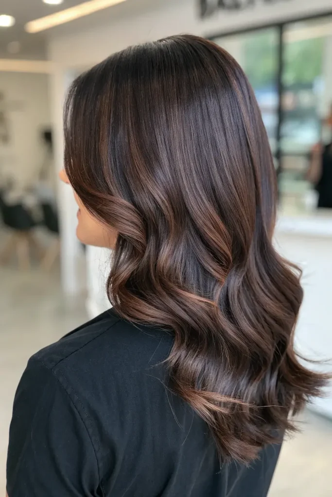 Espresso Highlights on Dark Hair (6)