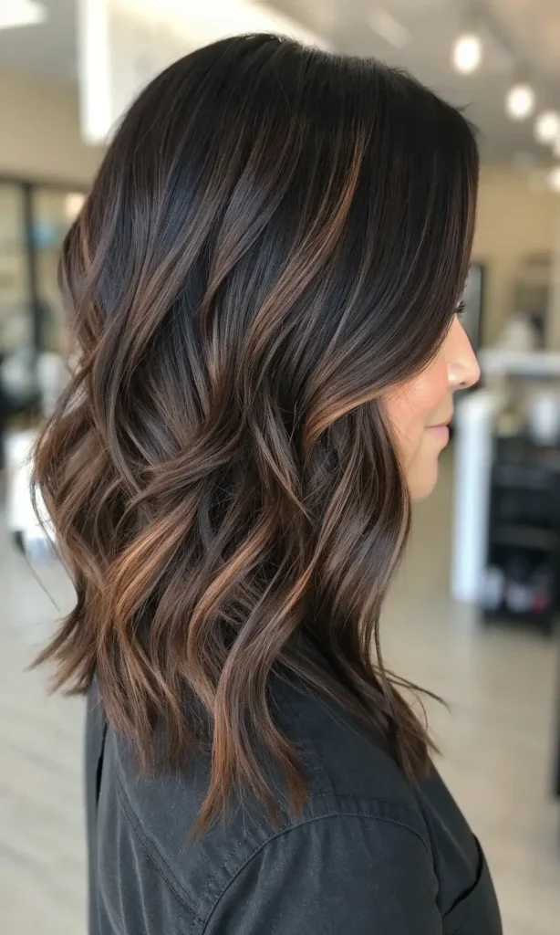 Espresso Highlights on Dark Hair (7)