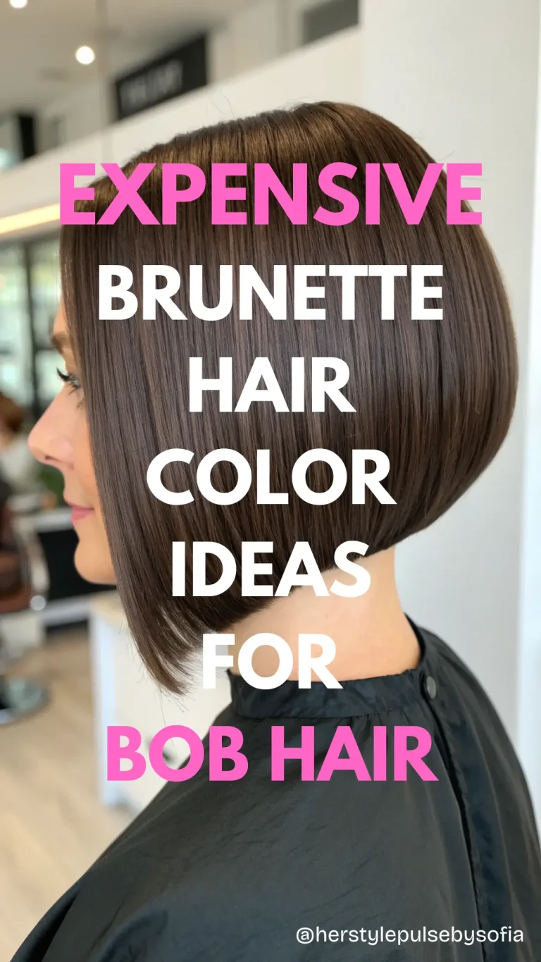 Expensive Brunette Hair Color Bob