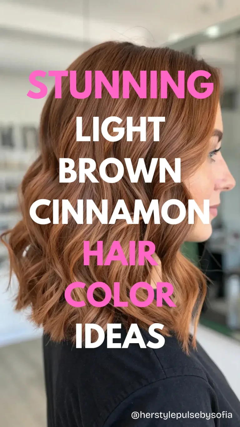 Light Brown Cinnamon Hair Color Ideas