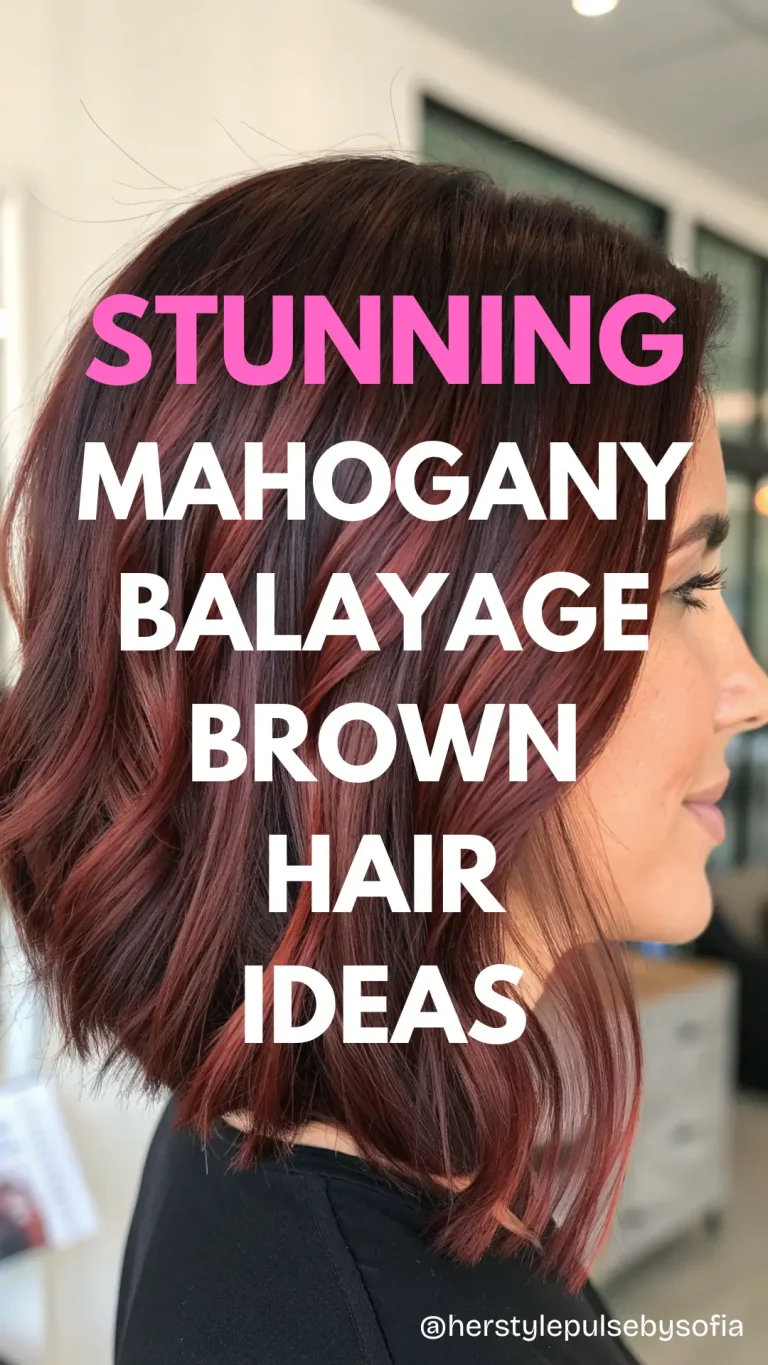 Mahogany Balayage Brown Hair Ideas