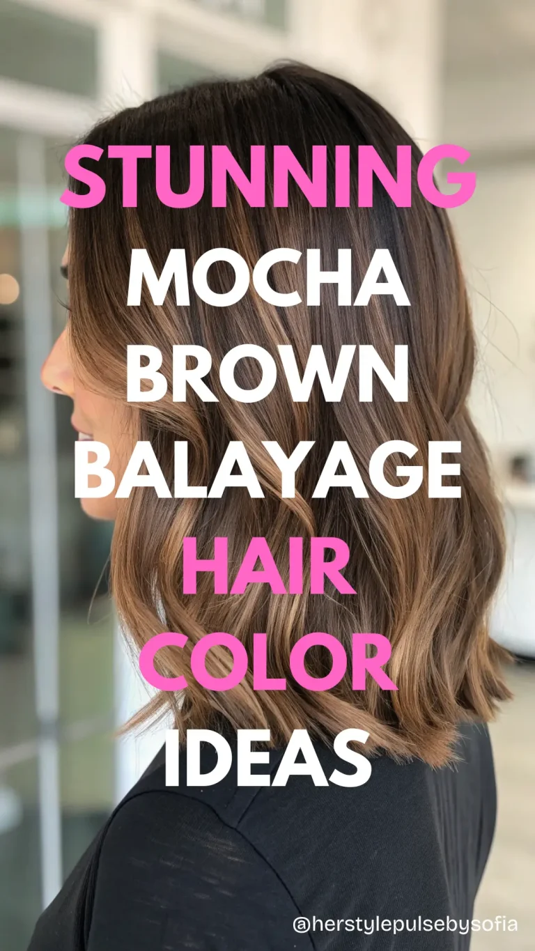 Mocha Brown Balayage Hair Color Ideas