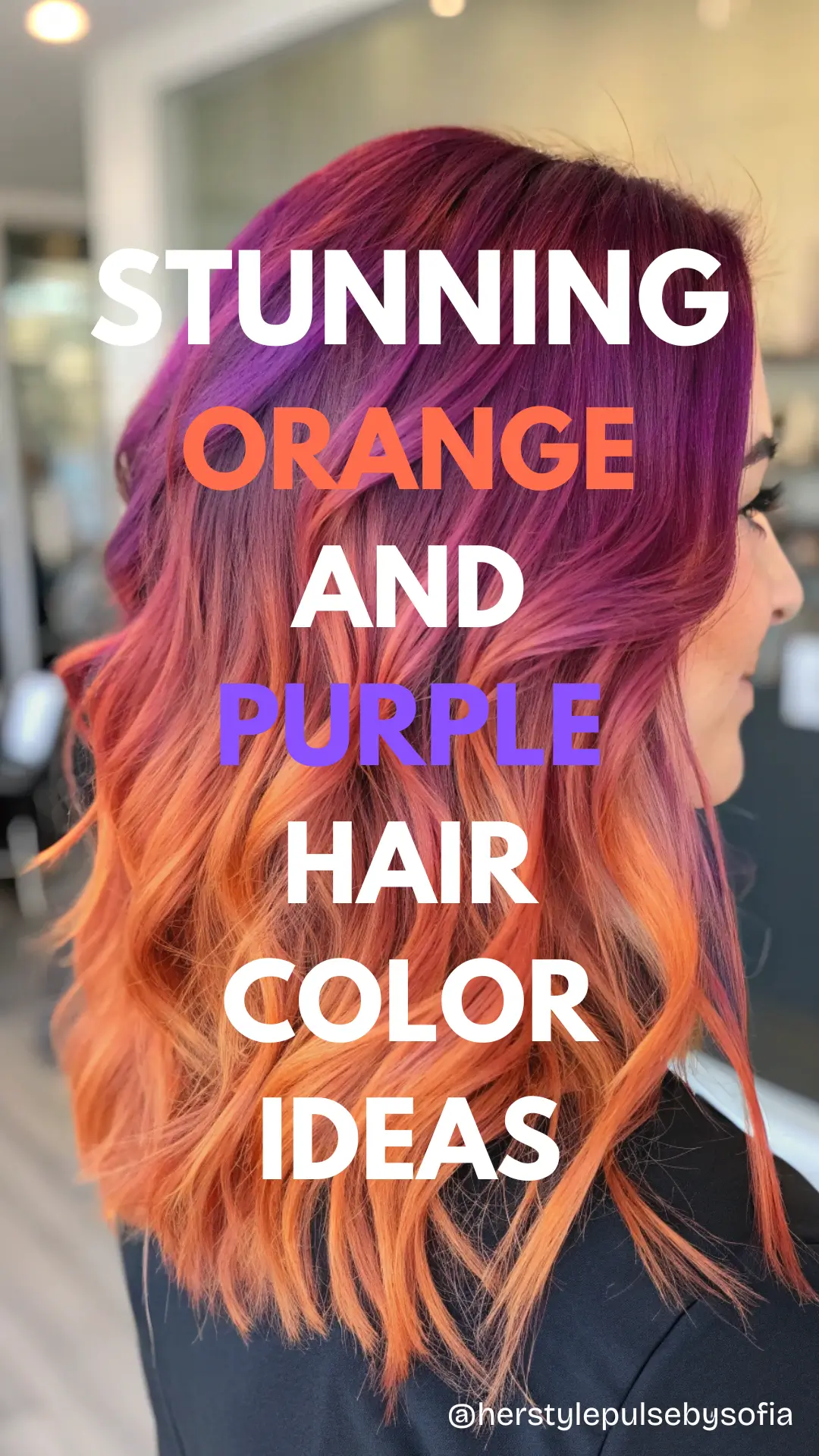 Orange and Purple Hair Color Ideas