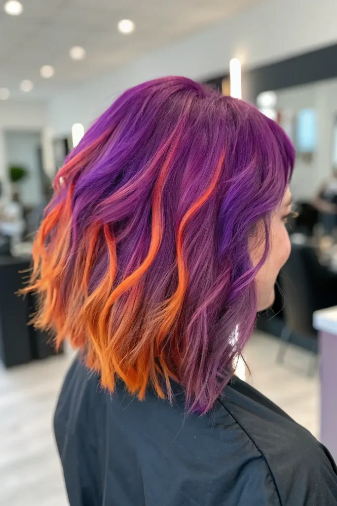 Orange and purple hair idea (5)
