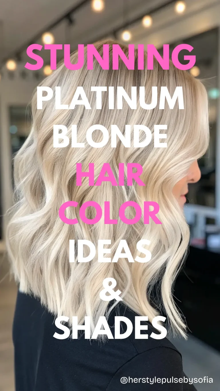 Platinum Blonde Hair Color Ideas
