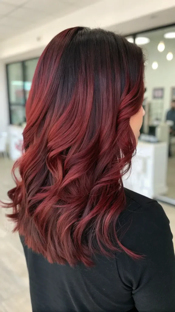 Red Balayage Hair Color Brunettes (1)