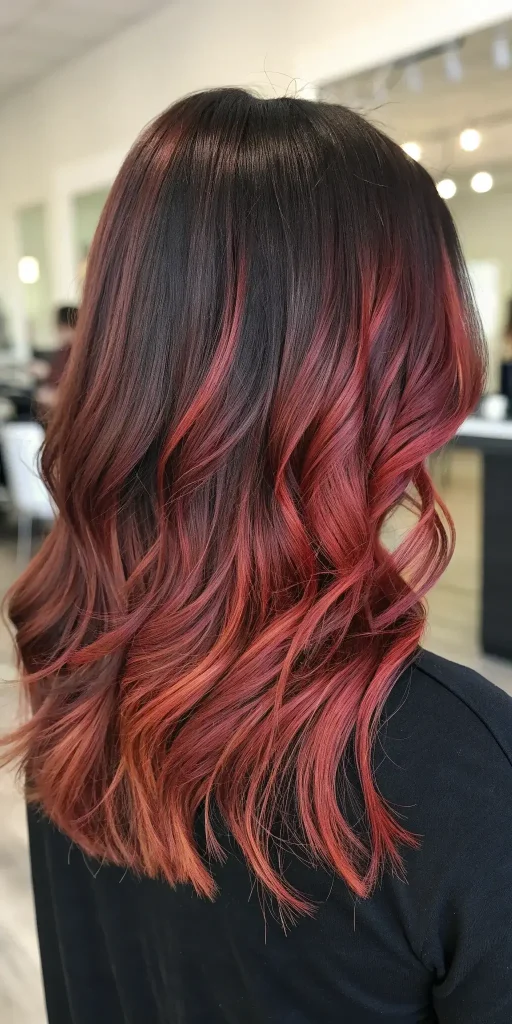 Red Balayage Hair Color Brunettes (3)