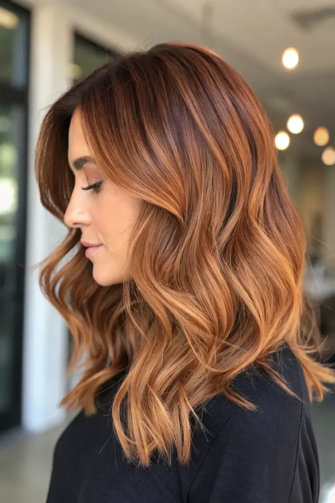 Rich Copper Red Hair Balayage Idea (2)