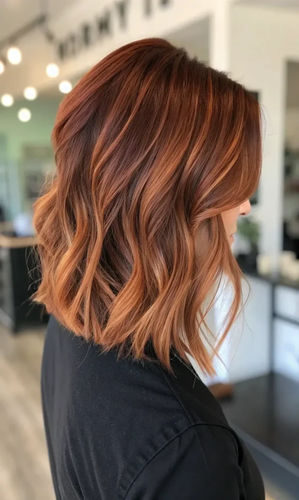 Rich Copper Red Hair Balayage Idea (4)