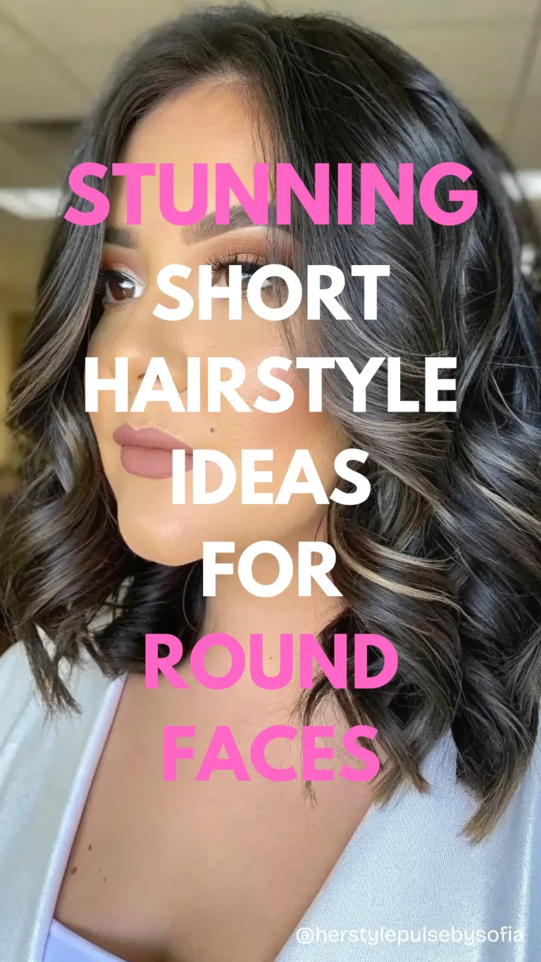 Short Hair Styles for Round Faces