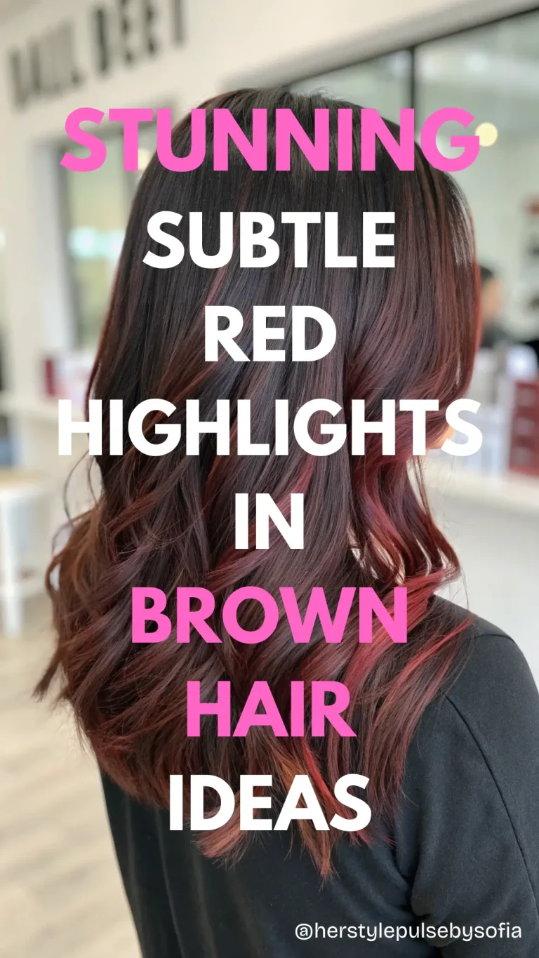Subtle Red Highlights in Brown Hair Ideas
