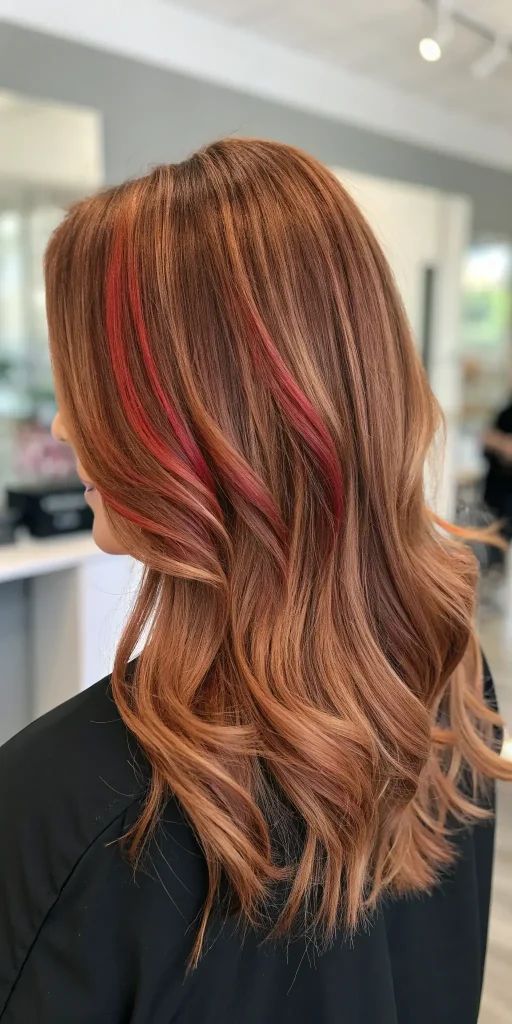 Subtle red highlights in brown hair (9)