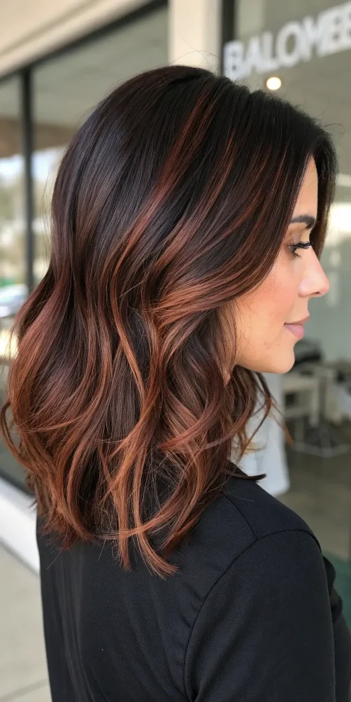 auburn balayage hair color (3)