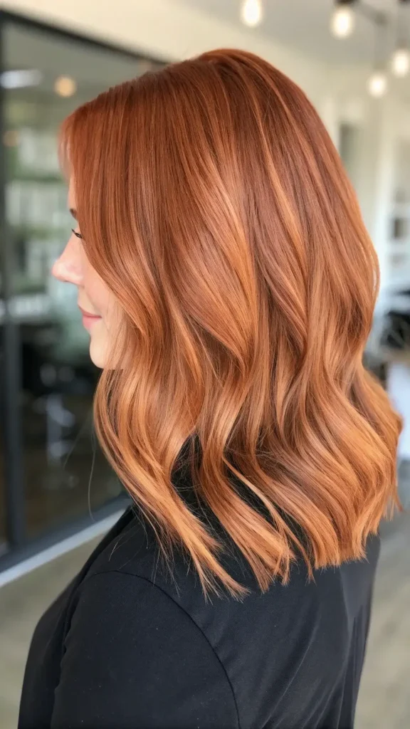 auburn balayage hair color (4)