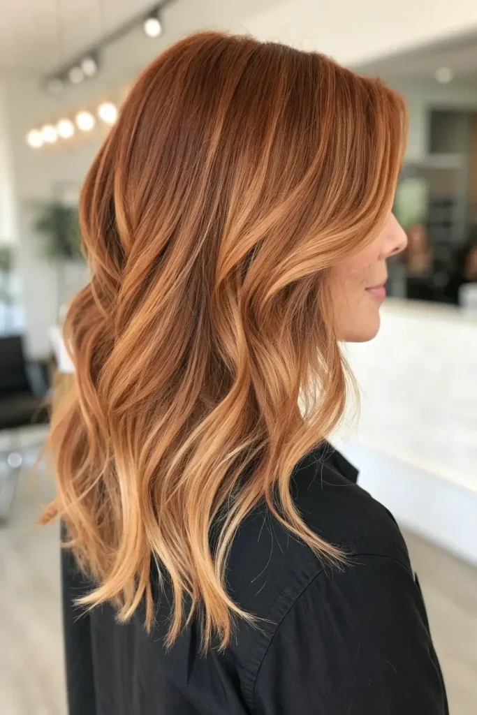 auburn balayage hair color (5)