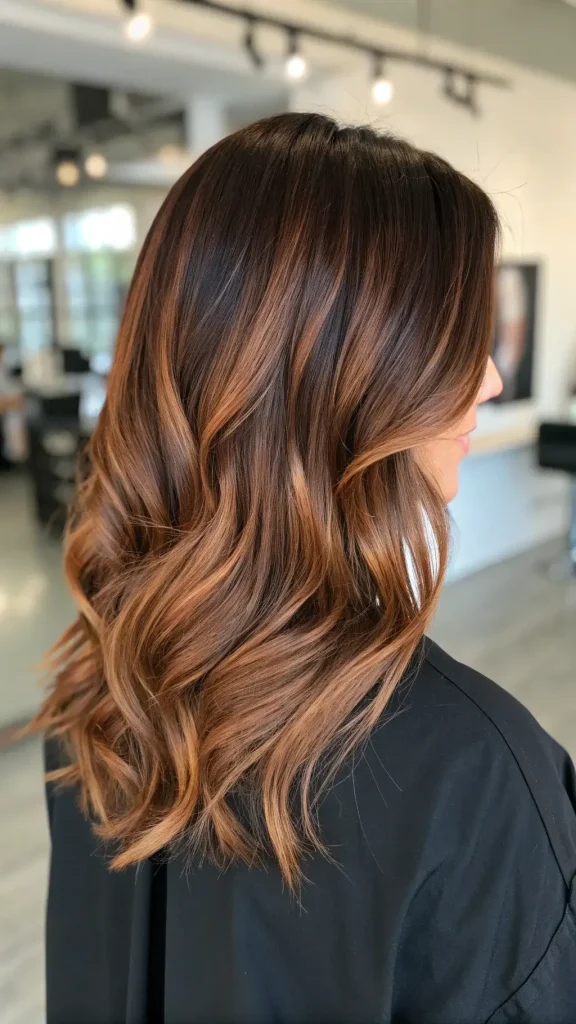 auburn balayage hair color (7)
