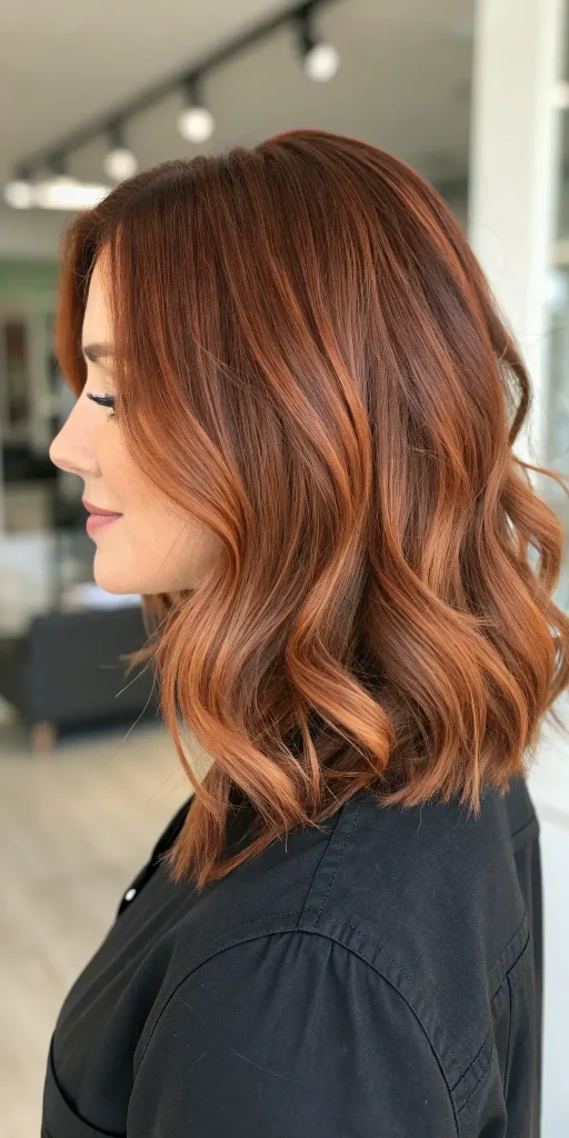auburn balayage hair color (9)
