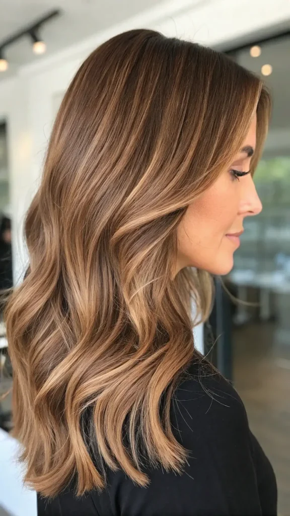 caramel mocha hair color idea (4)