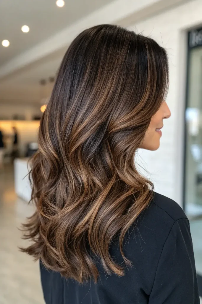 caramel mocha hair color idea (8)
