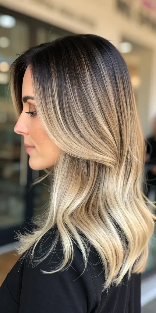 champagne blonde balayage hair (6)