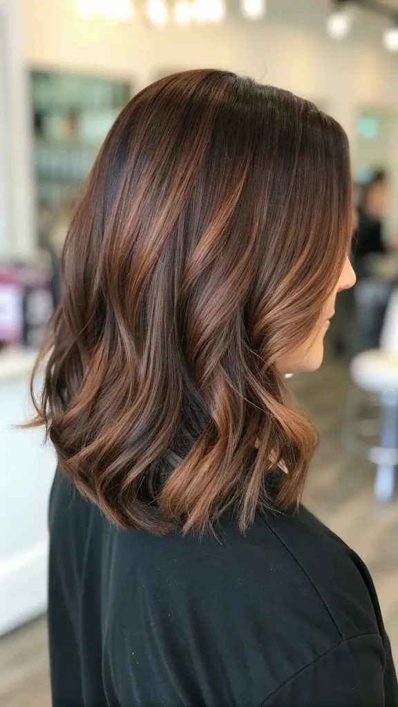 chocolate auburn hair color idea (10)
