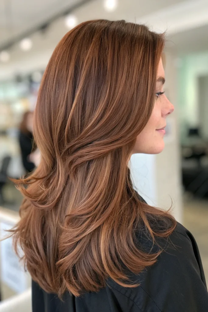 chocolate auburn hair color idea (2)
