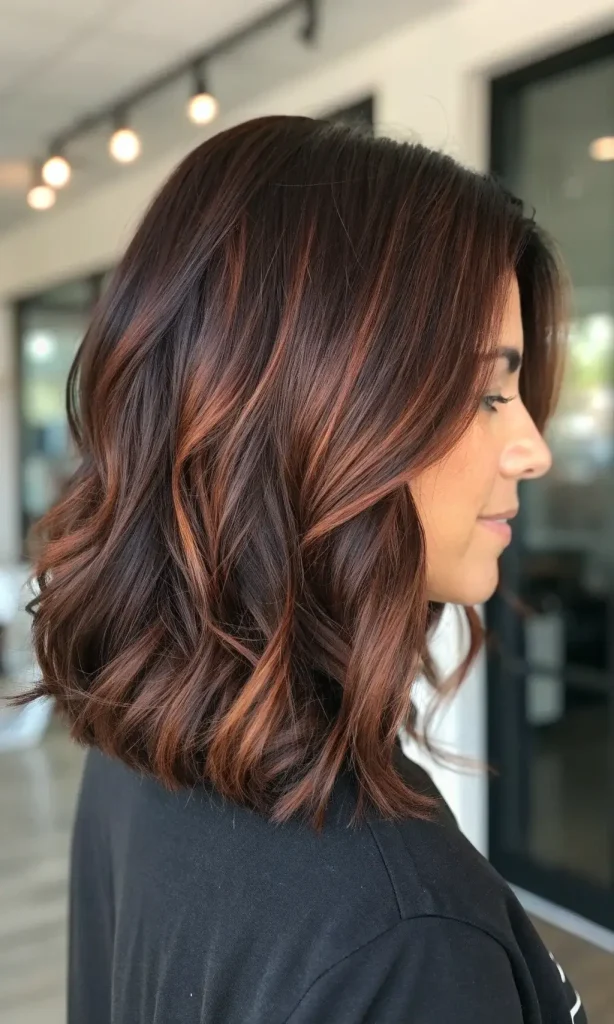 cinnamon highlights on dark hair (4)