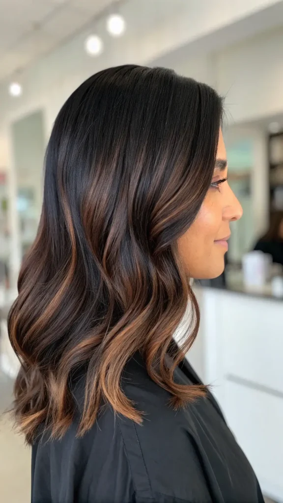 cinnamon highlights on dark hair (5)